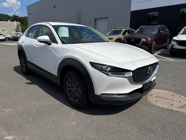 2025 Mazda Mazda CX-30 2.5 S AWD in Snowflake White Pearl — front three-quarter view