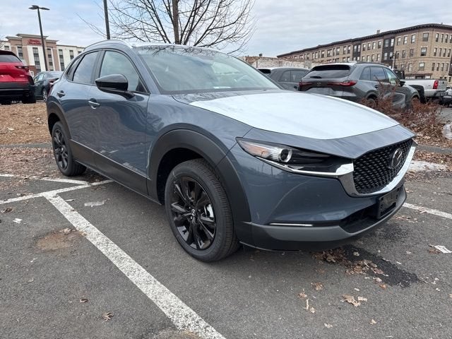 2026 Mazda Mazda CX-30 2.5 S Carbon Edition AWD in Polymetal Gray Metallic — front three-quarter view