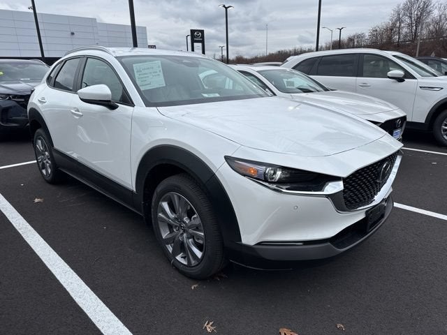 2026 Mazda Mazda CX-30 2.5 S Premium AWD in Snowflake White Pearl — front three-quarter view