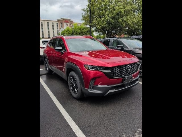 2026 Mazda Mazda CX-50 Hybrid Preferred AWD in Soul Red Crystal Metallic — front three-quarter view