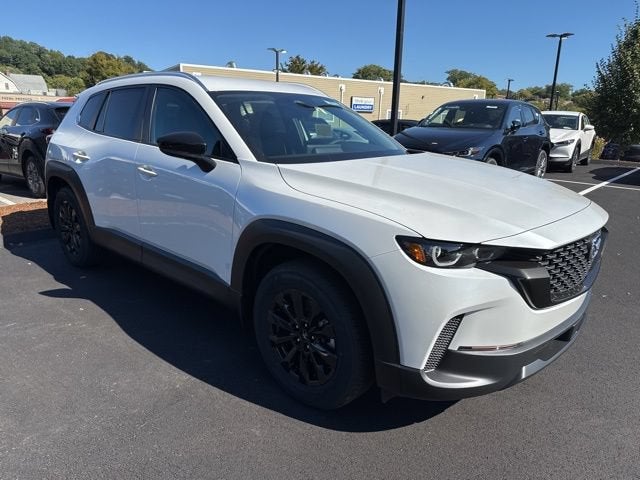 2025 Mazda Mazda CX-50 2.5 S Select AWD in Wind Chill Pearl — front three-quarter view