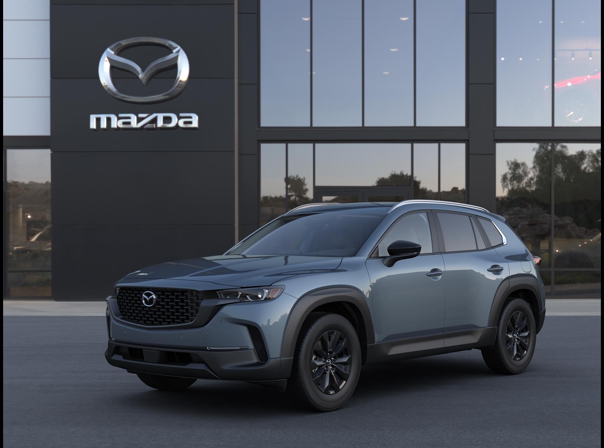 2026 Mazda Mazda CX-50 2.5 S Preferred AWD in Polymetal Gray Metallic — front three-quarter view
