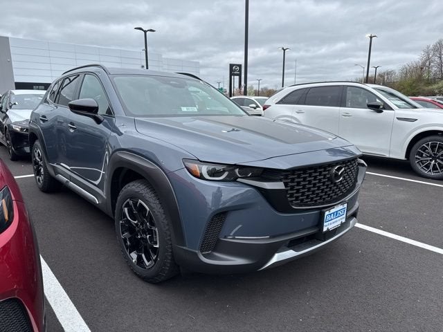 2026 Mazda Mazda CX-50 2.5 Turbo Meridian Edition AWD in Polymetal Gray Metallic — front three-quarter view