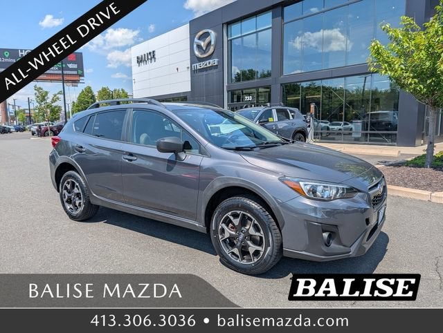 2020 Subaru Crosstrek Base in Magnetite Gray Metallic — front three-quarter view