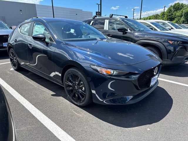 2026 Mazda Mazda3 Hatchback 2.5 S Select Sport in Deep Crystal Blue Mica — front three-quarter view