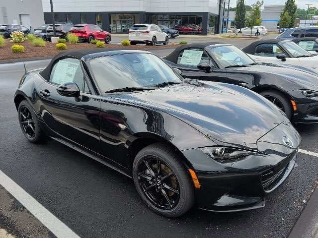 2026 Mazda Mazda MX-5 Miata Sport in Jet Black Mica — front three-quarter view