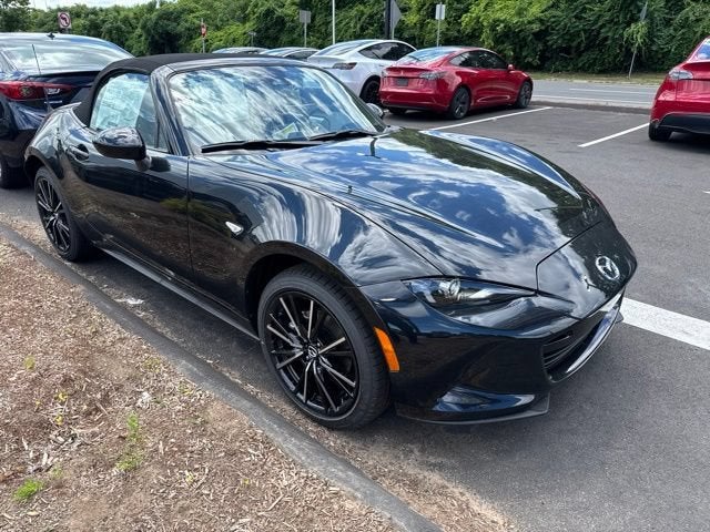 2026 Mazda Mazda MX-5 Miata Grand Touring in Jet Black Mica — front three-quarter view