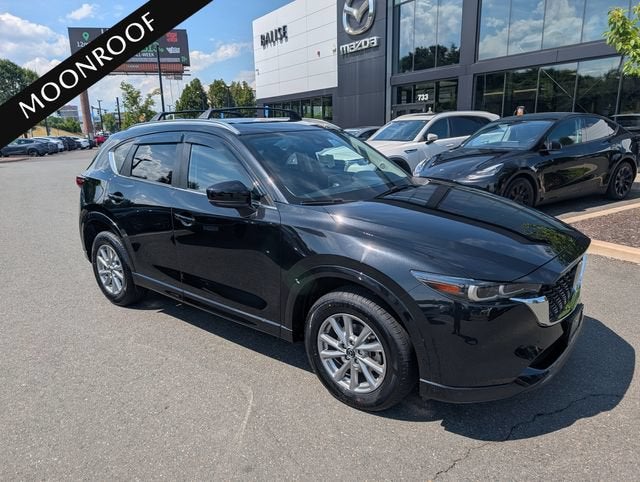 2024 Mazda Mazda CX-5 2.5 S Preferred Package in Jet Black Mica — front three-quarter view