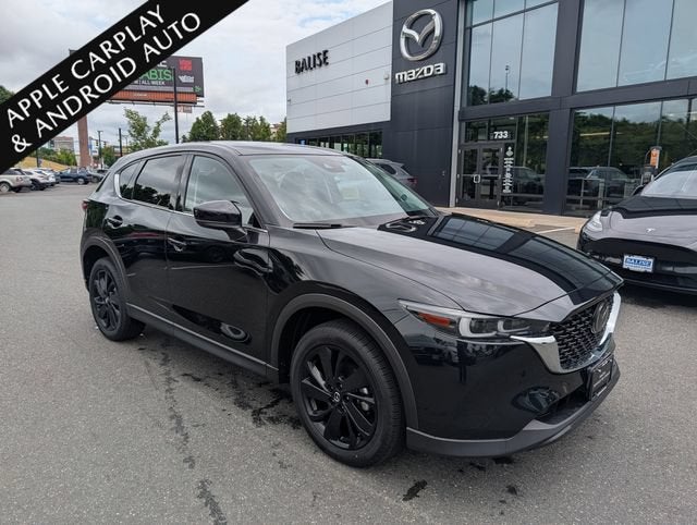 2023 Mazda Mazda CX-5 2.5 S Premium Package in Jet Black Mica — front three-quarter view