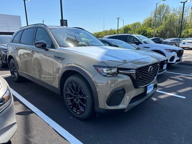 2026 Mazda Mazda CX-70 3.3 Turbo Preferred AWD in Zircon Sand Metallic — front three-quarter view
