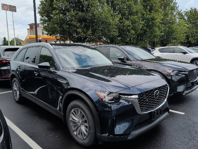 2026 Mazda Mazda CX-90 3.3 Turbo Select AWD in Deep Crystal Blue Mica — front three-quarter view