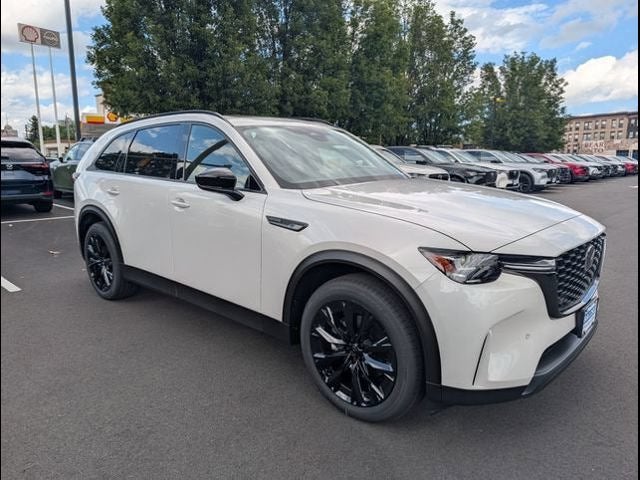 2026 Mazda Mazda CX-90 3.3 Turbo Premium Sport AWD in Rhodium White Premium — front three-quarter view