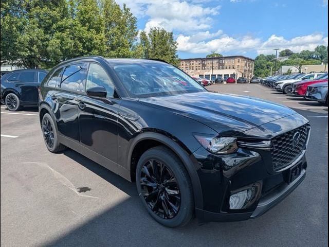 2026 Mazda Mazda CX-90 3.3 Turbo Premium Sport AWD in Jet Black Mica — front three-quarter view