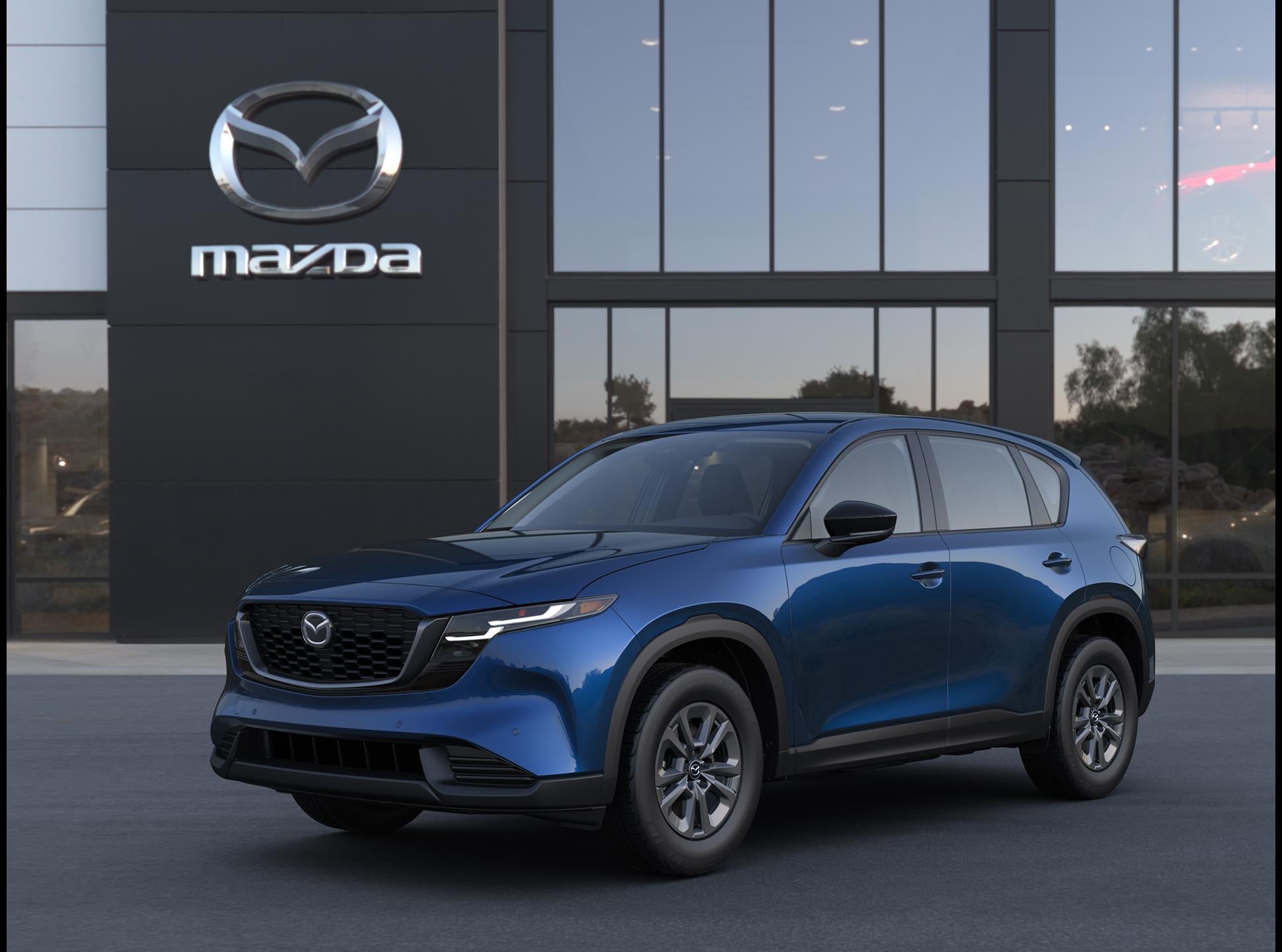 2026 Mazda Mazda CX-5 2.5 S AWD in Navy Blue Mica — front three-quarter view