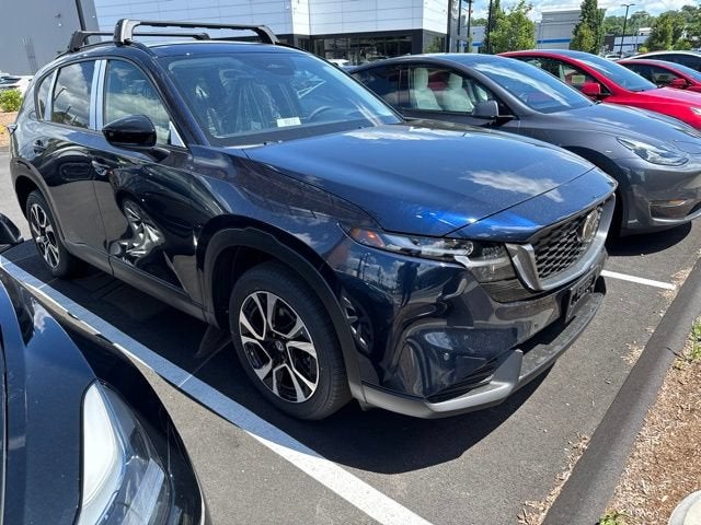 2026 Mazda Mazda CX-5 2.5 S Preferred AWD in Navy Blue Mica — front three-quarter view