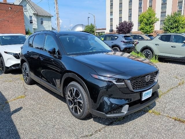 2026 Mazda Mazda CX-5 2.5 S Preferred AWD in Jet Black Mica — front three-quarter view