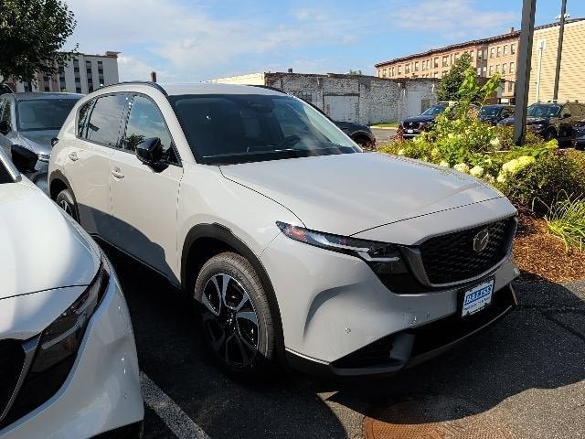 2026 Mazda Mazda CX-5 2.5 S Preferred AWD in Aero Gray Metallic — front three-quarter view