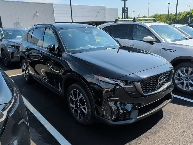 2026 Mazda Mazda CX-5 2.5 S Preferred AWD in Jet Black Mica — front three-quarter view