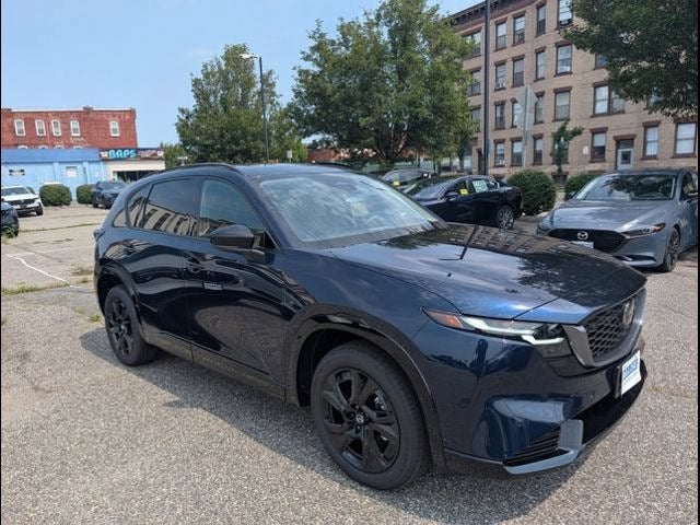 2026 Mazda Mazda CX-5 2.5 S Premium AWD in Navy Blue Mica — front three-quarter view