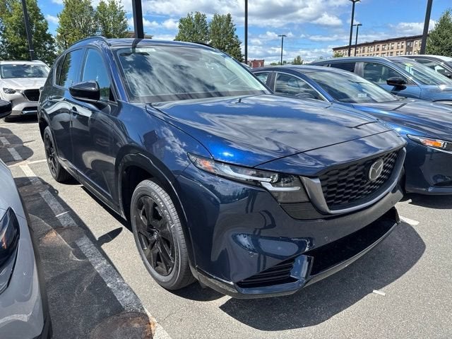2026 Mazda Mazda CX-5 2.5 S Premium AWD in Navy Blue Mica — front three-quarter view