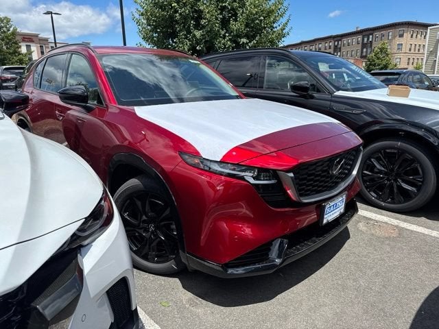2026 Mazda Mazda CX-5 2.5 S Premium Plus AWD in Soul Red Crystal Metallic — front three-quarter view