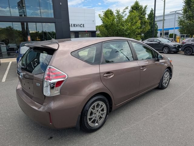 2017 Toyota Prius v — rear three-quarter view